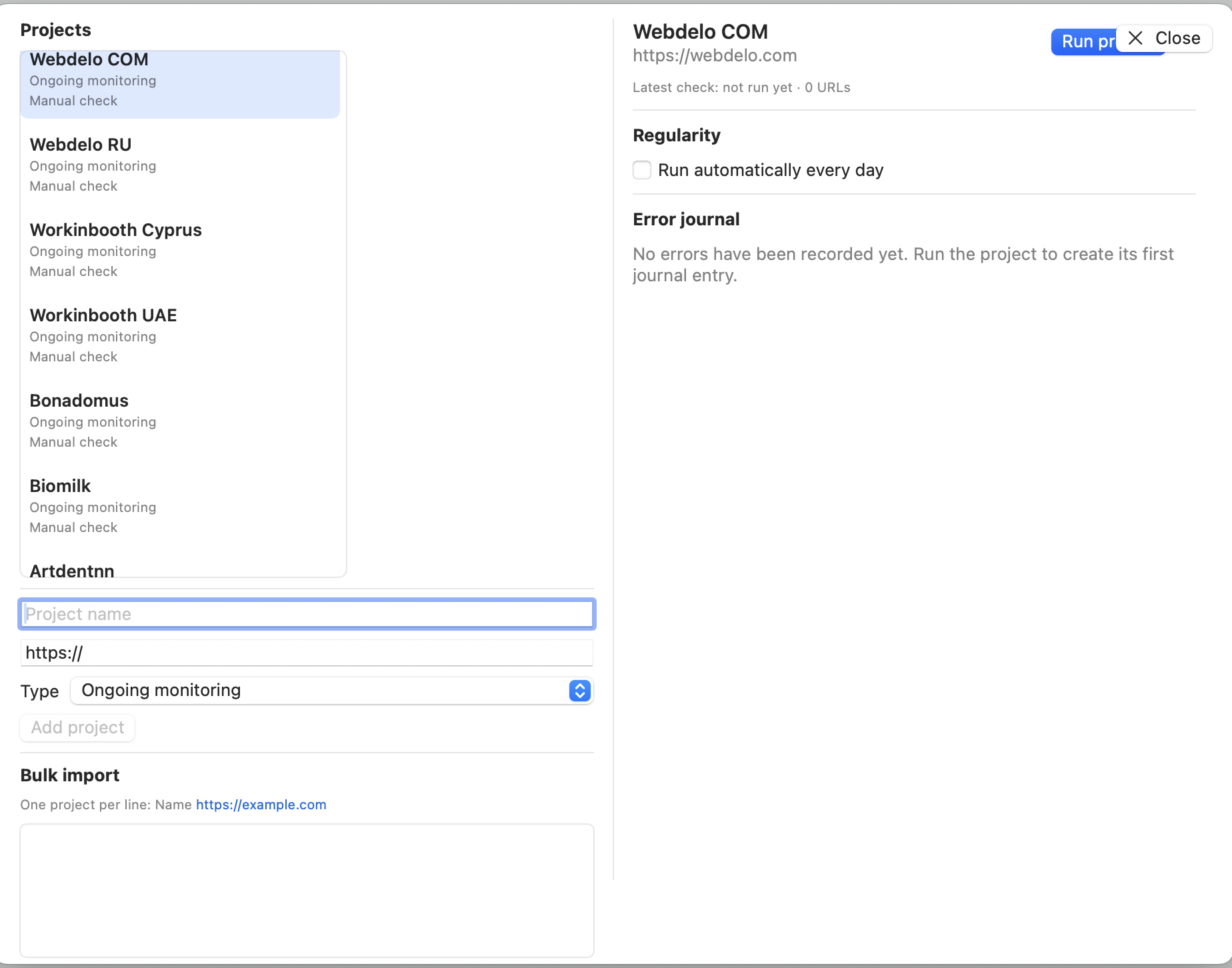 ShareSpider Journal — project metrics and campaign quality